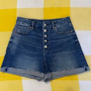 NWOT American Eagle outfitters high rise curvy mom shorts